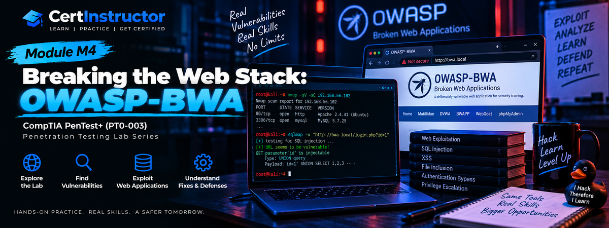 Phá tan tầng web — OWASP-BWA (Pentest Range Module M4)