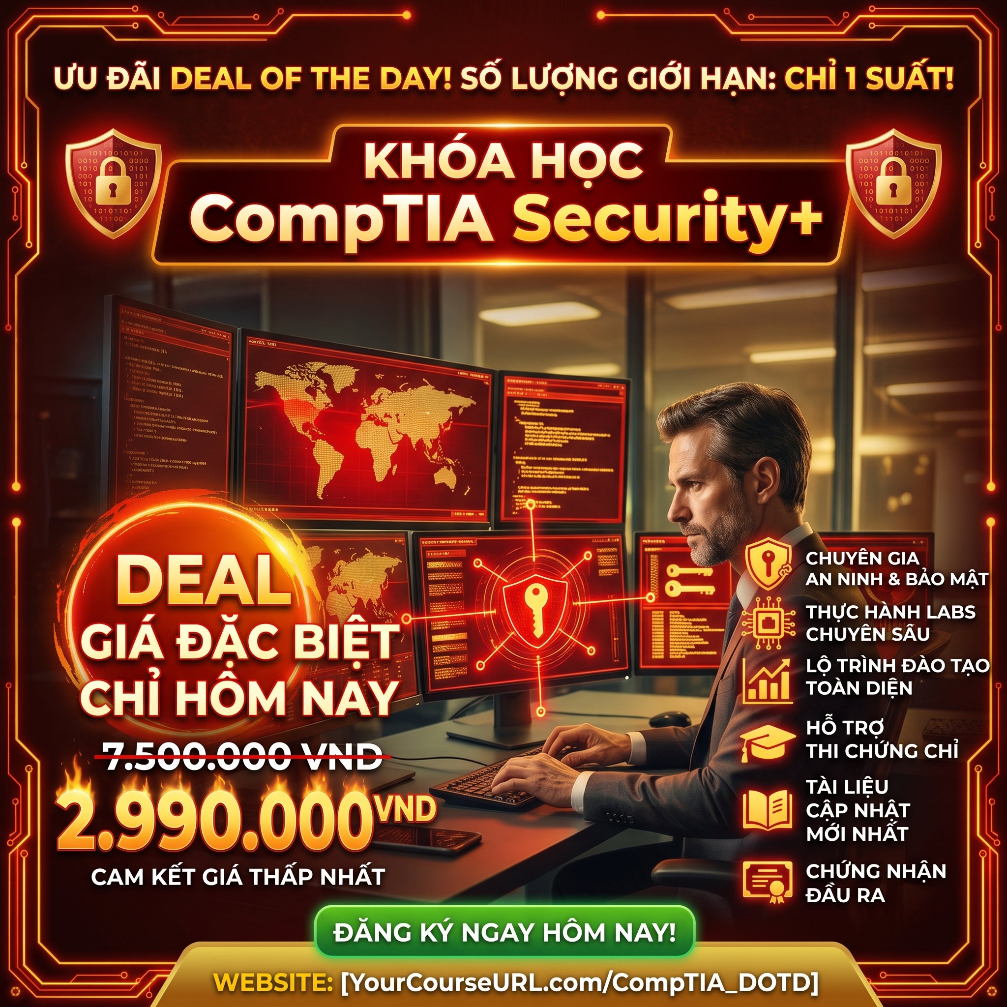 DEAL OF THE DAY – COMPTIA SECURITY+ ONLINE SY0-701